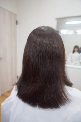 カラー剤を使った施術後